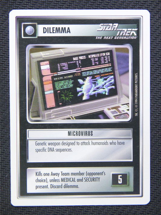 Dilemma Microvirus - Star Trek CCG Next Gen #4XO