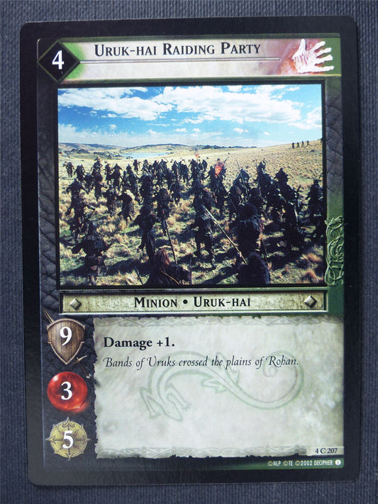 Uruk-Hai Raiding Party 4 C 207 - LotR Cards #3OA