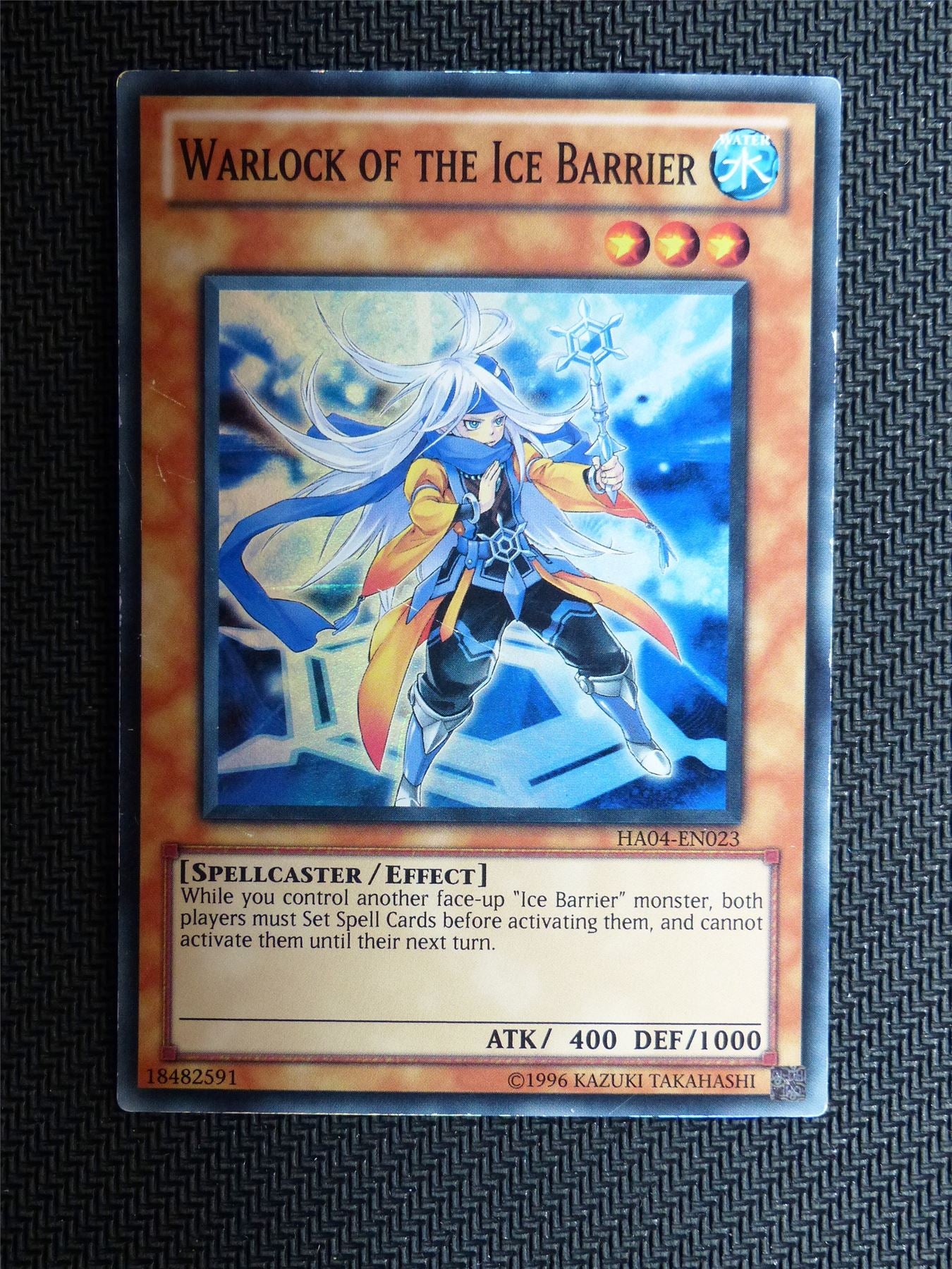 Warlock of the Ice Barrier - Ha04 - Super Rare - Yugioh Card # 1C98