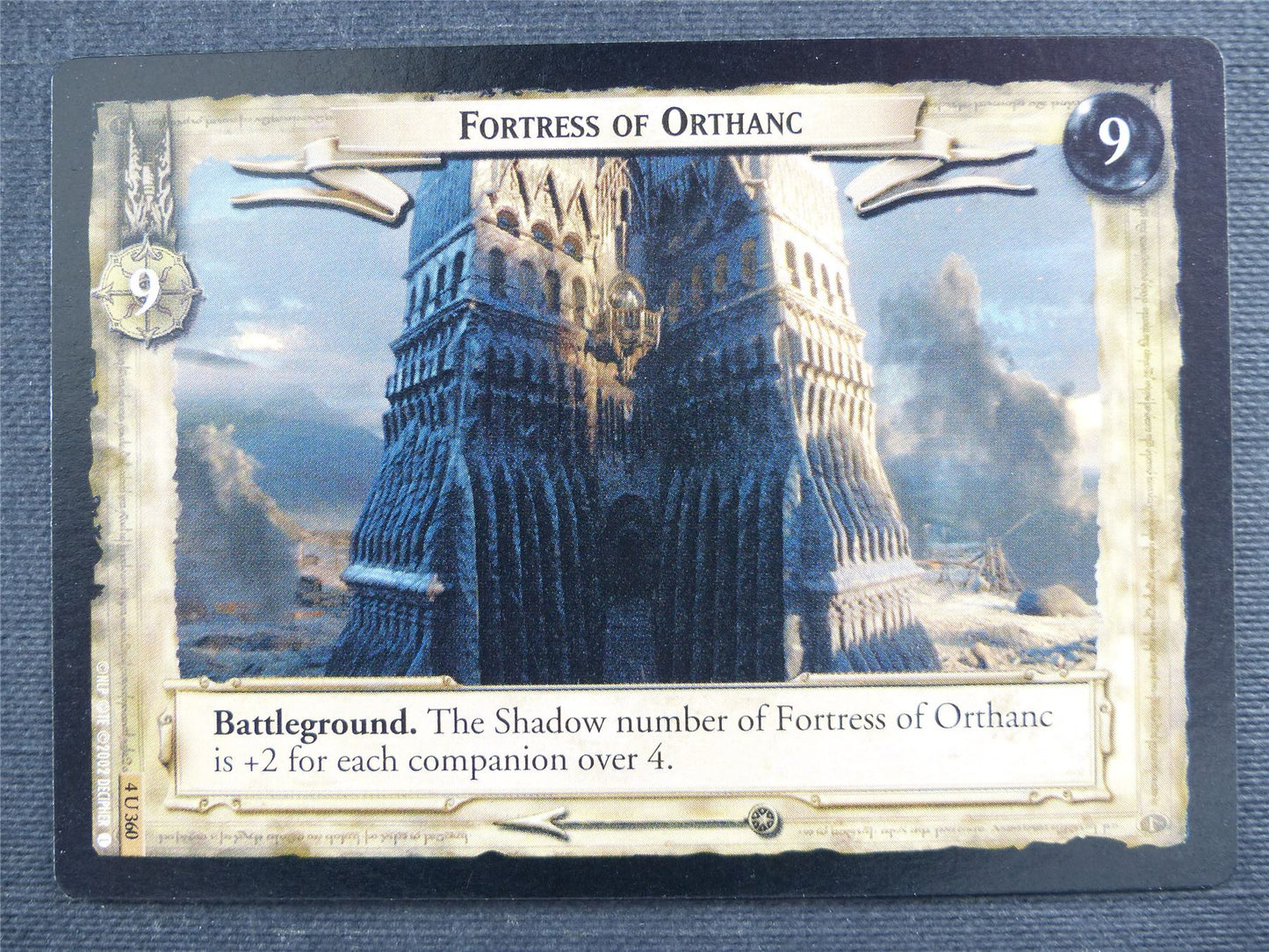 Fortress of Orthanc 4 U 360 - LotR Cards #2XP