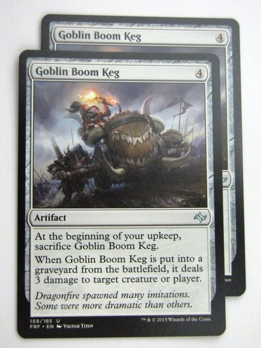 MTG Magic Cards: Fates Reforged: GOBLIN BOOM KEG x2 # E54