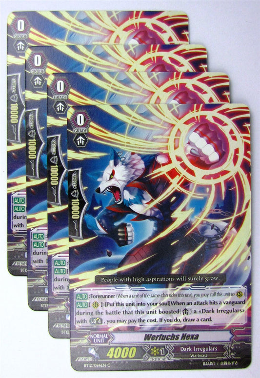 Cardfight!! Vanguard - Werfuchs Hexa BT12/084EN x4