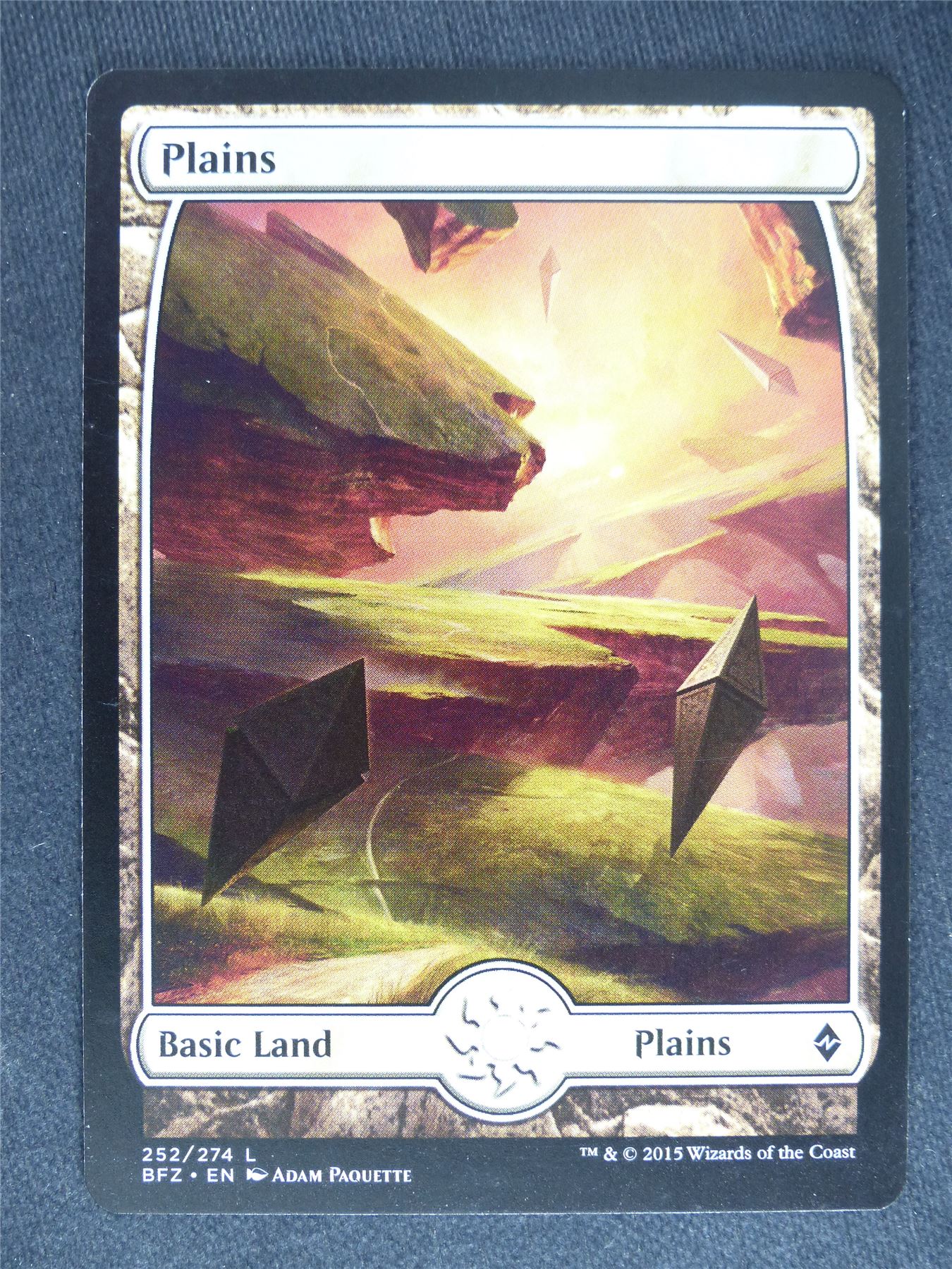 Plains Full Art 252/274 - Mtg Mgic Cards #VC