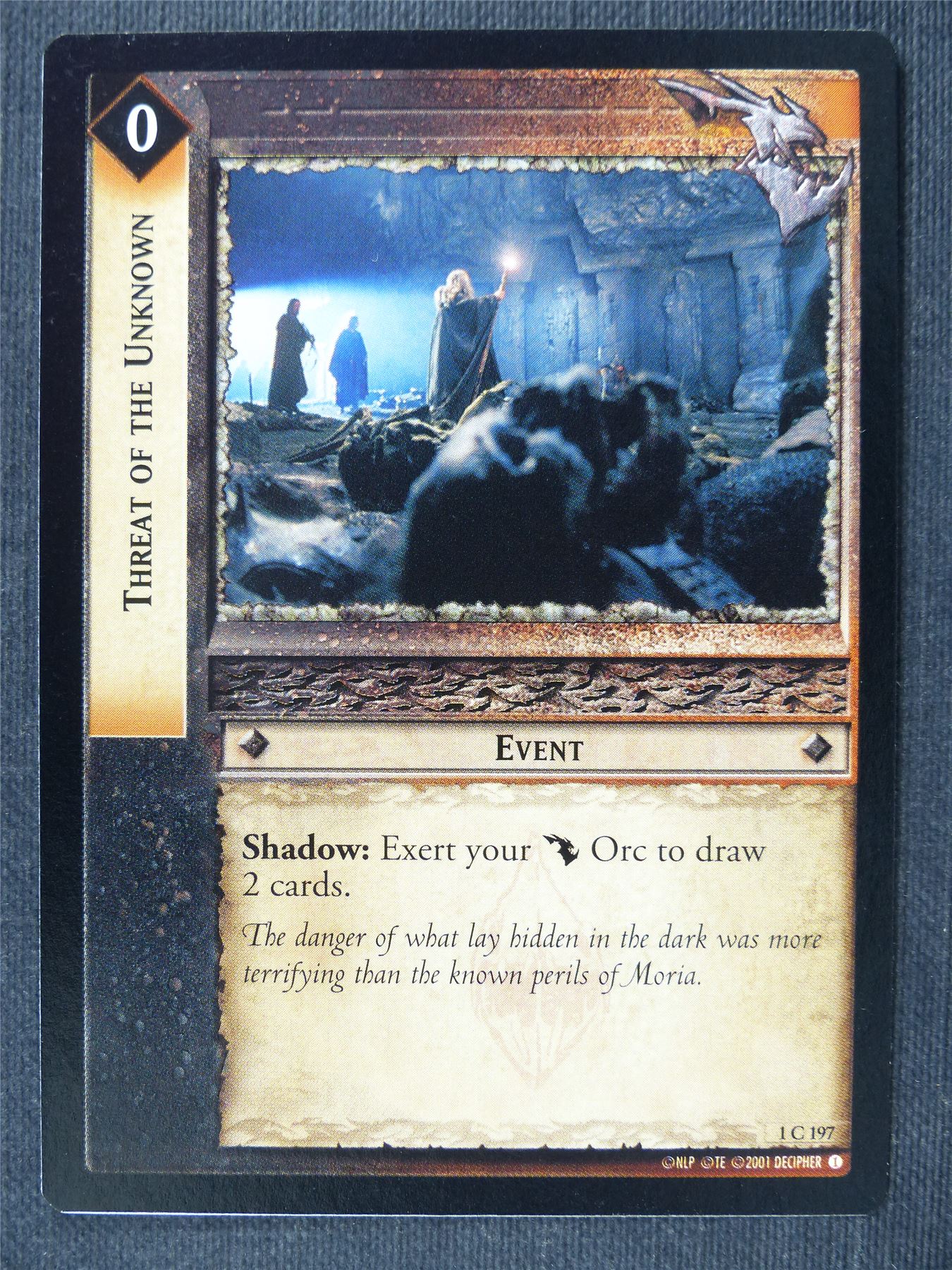 Threat of the Unknown 1 C 197 - LotrR Cards #3EY