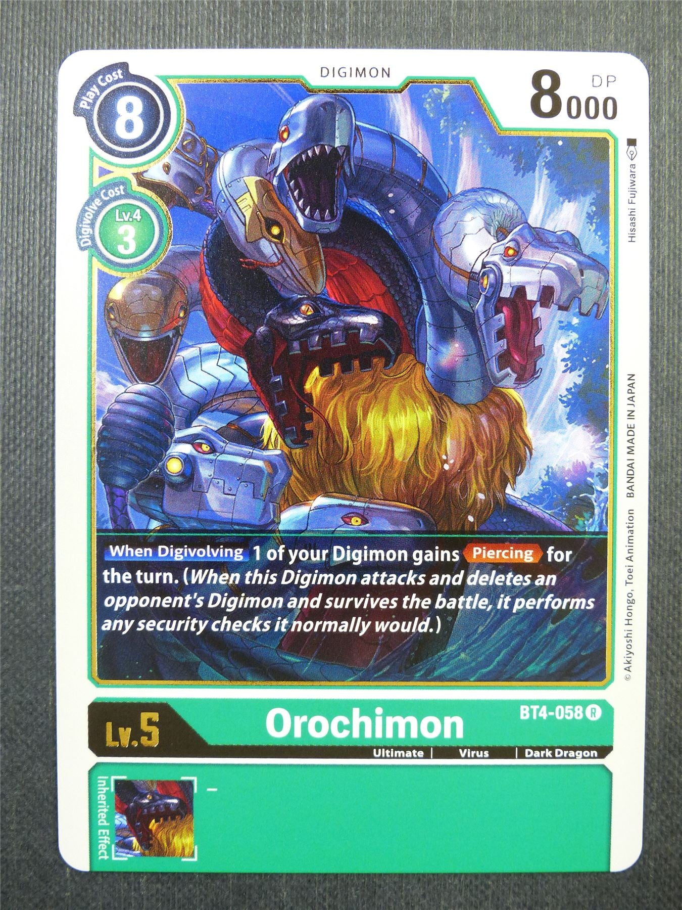 Orochimon BT4 R - Digimon Card #44V