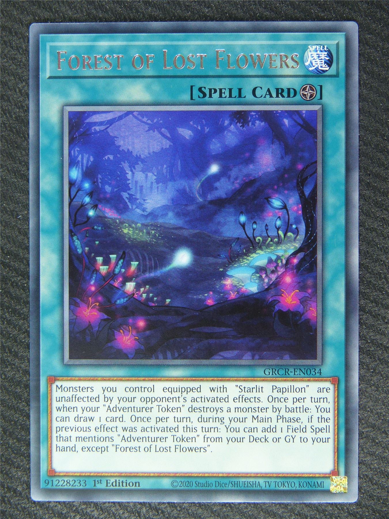 Forest Of Lost Flowers GRCR Rare - 1st ed - Yugioh Card #83Y