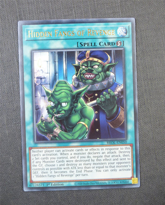 Hidden Fangs of Revenge BROL Ultra Rare 1st Ed - Yugioh Card #5E8