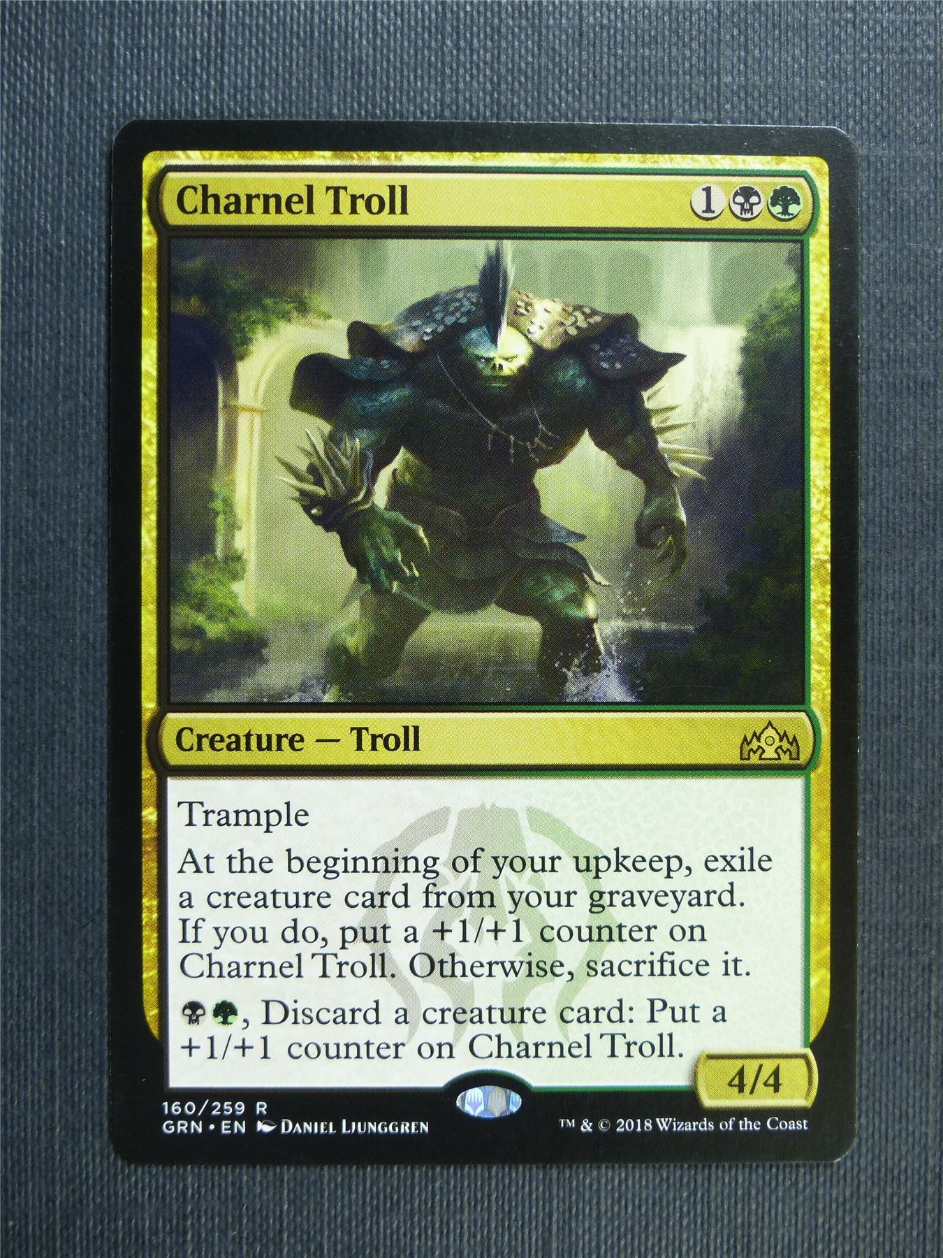 Charnel Troll - Mtg Magic Cards #O1