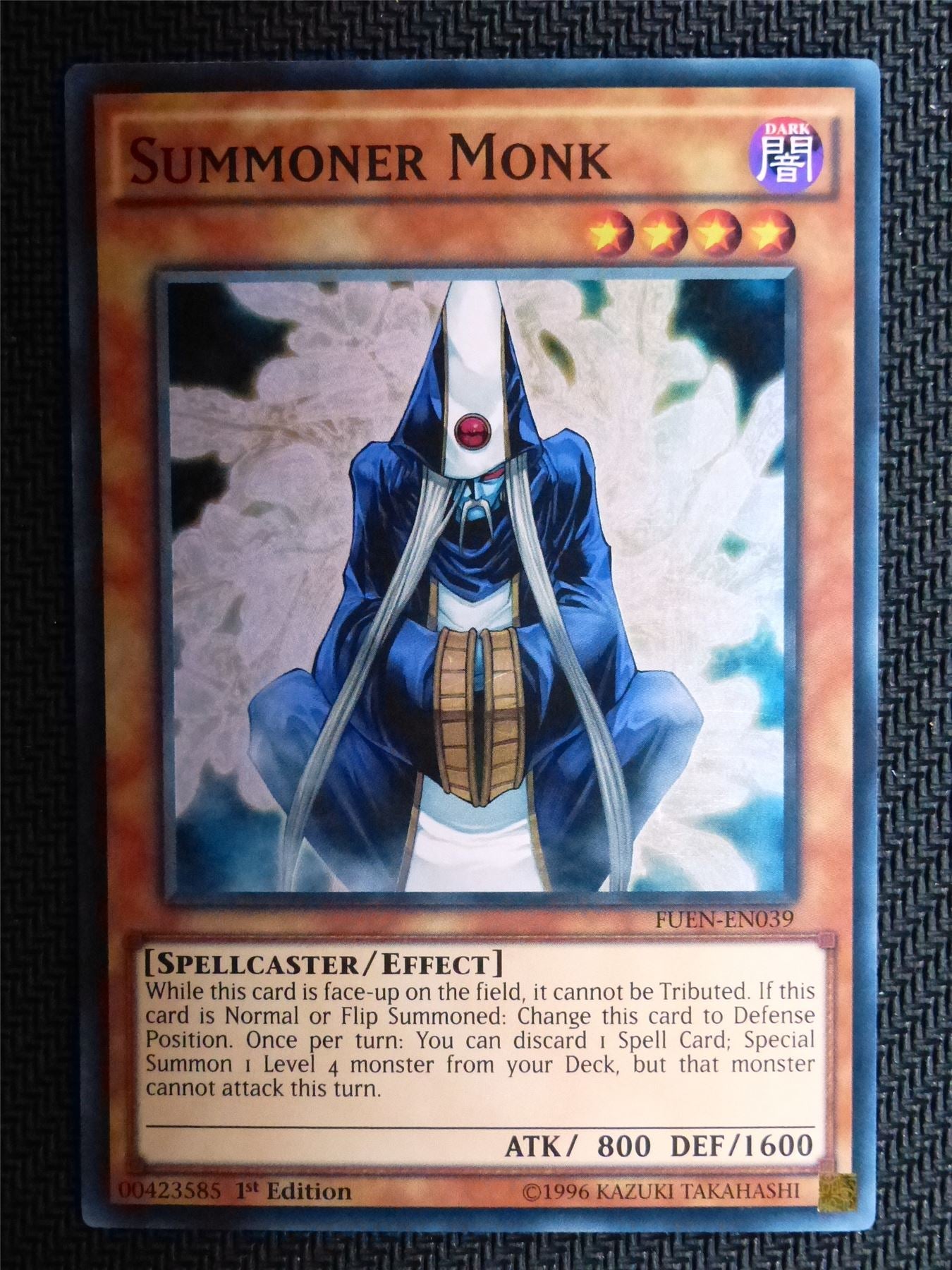 Summoner Monk - FUEN - Super Rare - Yugioh Card # 1H92