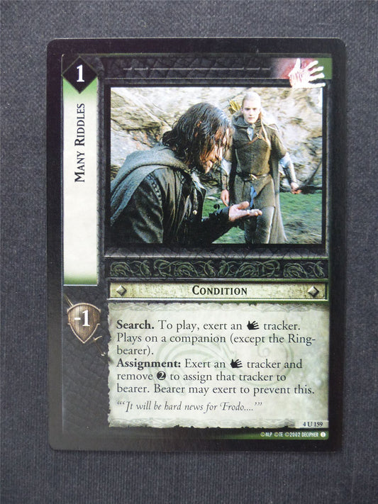 Many Riddles 4 U 159 - LotR Cards #7G