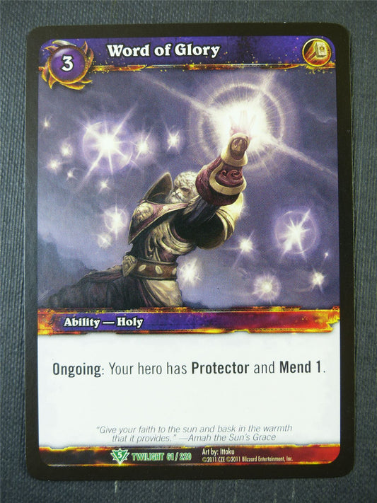 Word of Glory 61/220 - WoW Card #13R