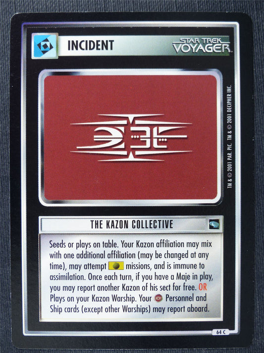 The Kazon Collective - Voyager - Star Trek Cards #10S