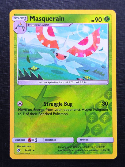 Pokemon Cards: MASQUERAIN 8/149 REVERSE HOLO # 25A1