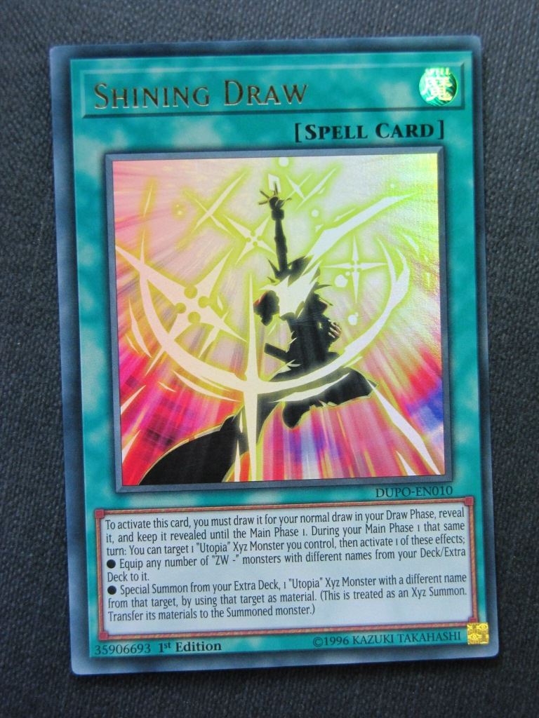 Shining Draw DUPO Ultra Rare - 1st ed - Yugioh Cards # 9F15