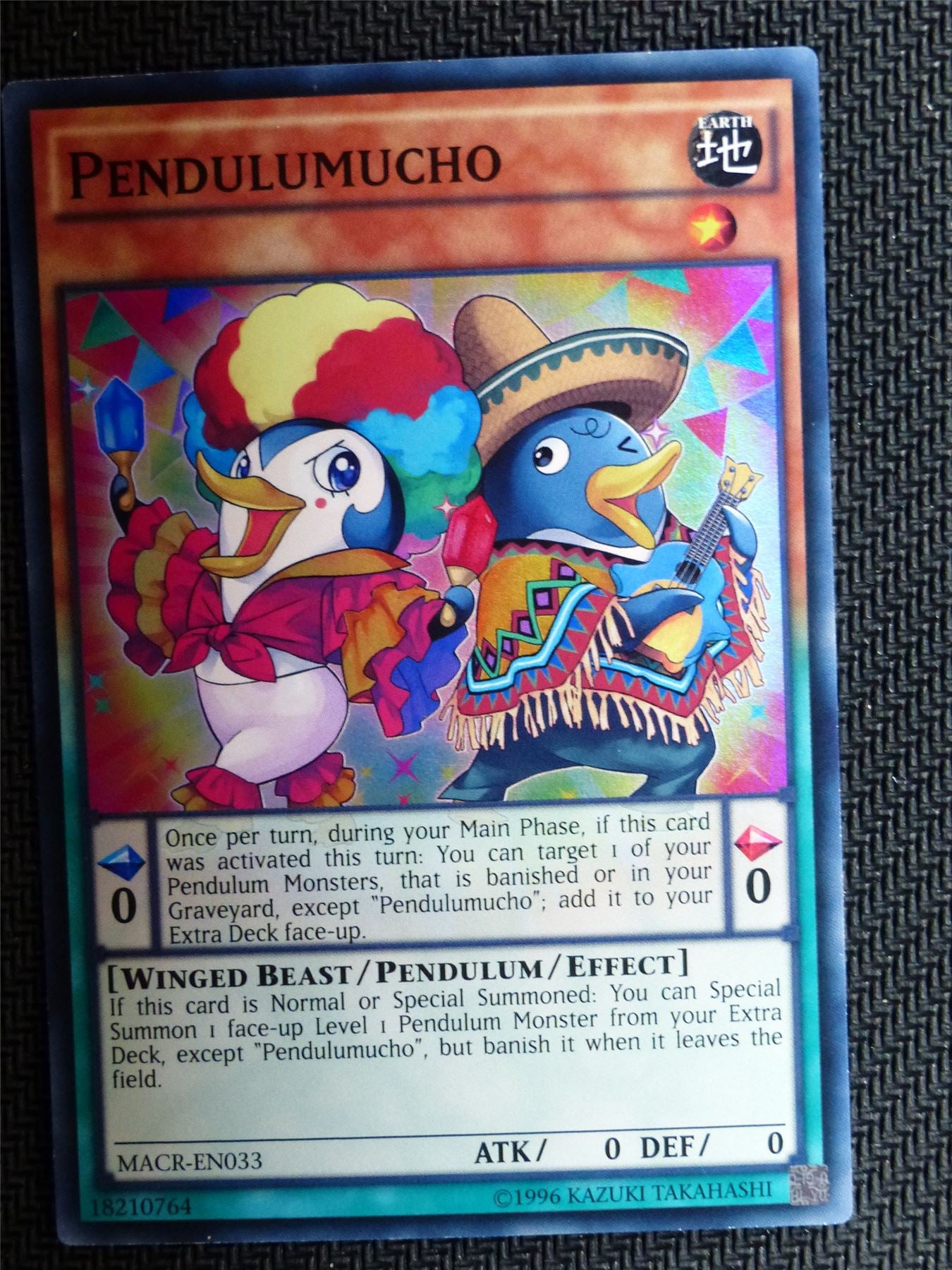 Pendulumucho - MACR - Super Rare - Yugioh Card # 1I84
