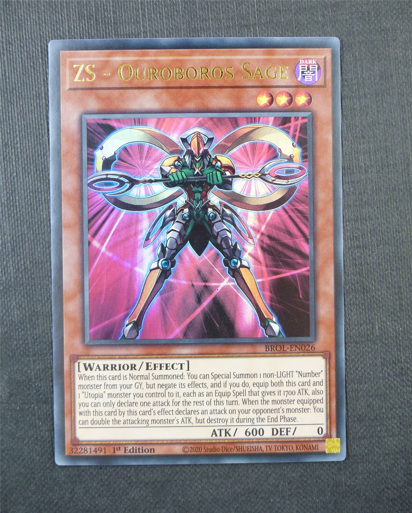 ZS Ouroboros Sage BROL Ultra Rare 1st Ed - Yugioh Card #5DI