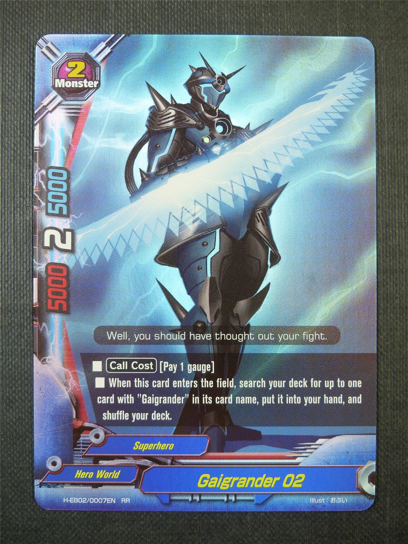 Gaigrander 02 RR - Buddyfight Card #54