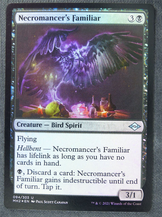 Necromancer's Familiar Foil - Mtg Magic Cards #1VR