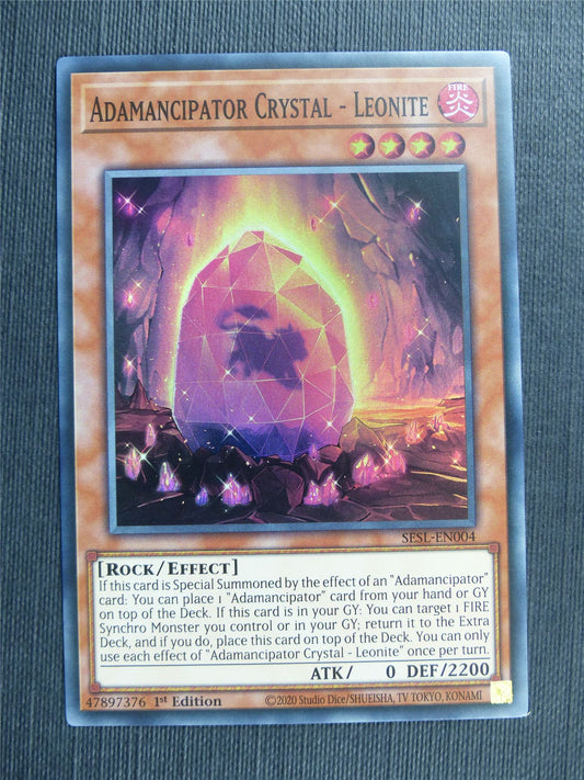 Adamancipator Crystal - Leonite - SESL Yugioh Card