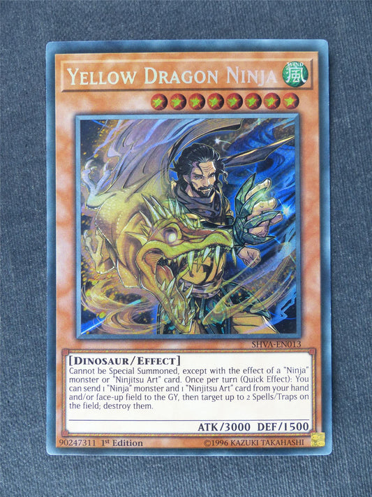 Yellow Dragon Ninja SHVA Secret Rare - 1st ed - Yugioh Cards #TY