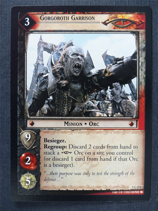 Gorgoroth Garrison 7 C 273 - LotR Cards #3P6