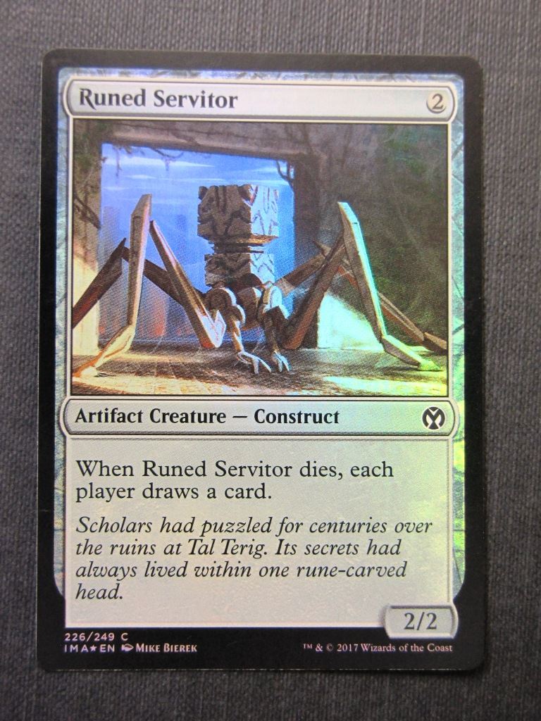 Runed Servitor Foil - Mtg Magic Cards #C0