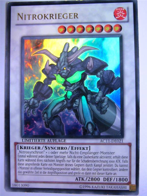 YUGIOH CCG - NITROKRIEGER AC11