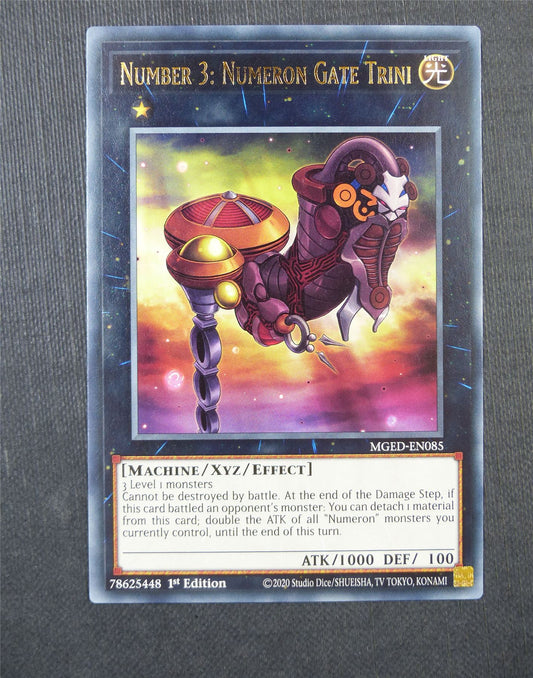 Number 3 Numeron Gate Trini MGED Rare 1st Ed - Yugioh Card #5FQ