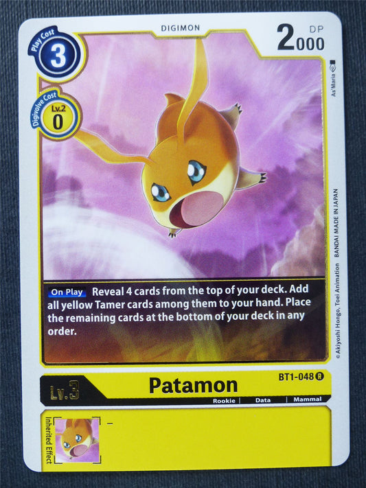 Patamon BT1-048 R - Digimon Cards #QF