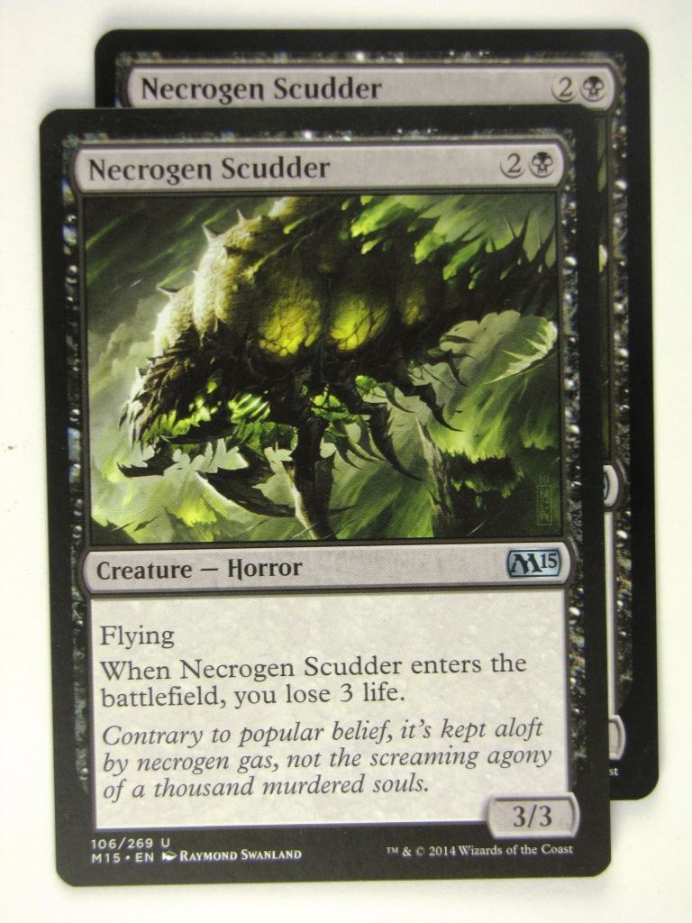 MTG Magic Cards: NECROGEN SCUDDER x2 # 19B13